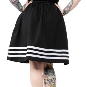 High Waisted Pin Up Nautical Skirt
